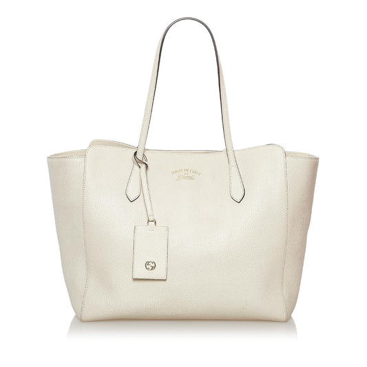Gucci Swing Leather Tote Bag (SHG-32809)