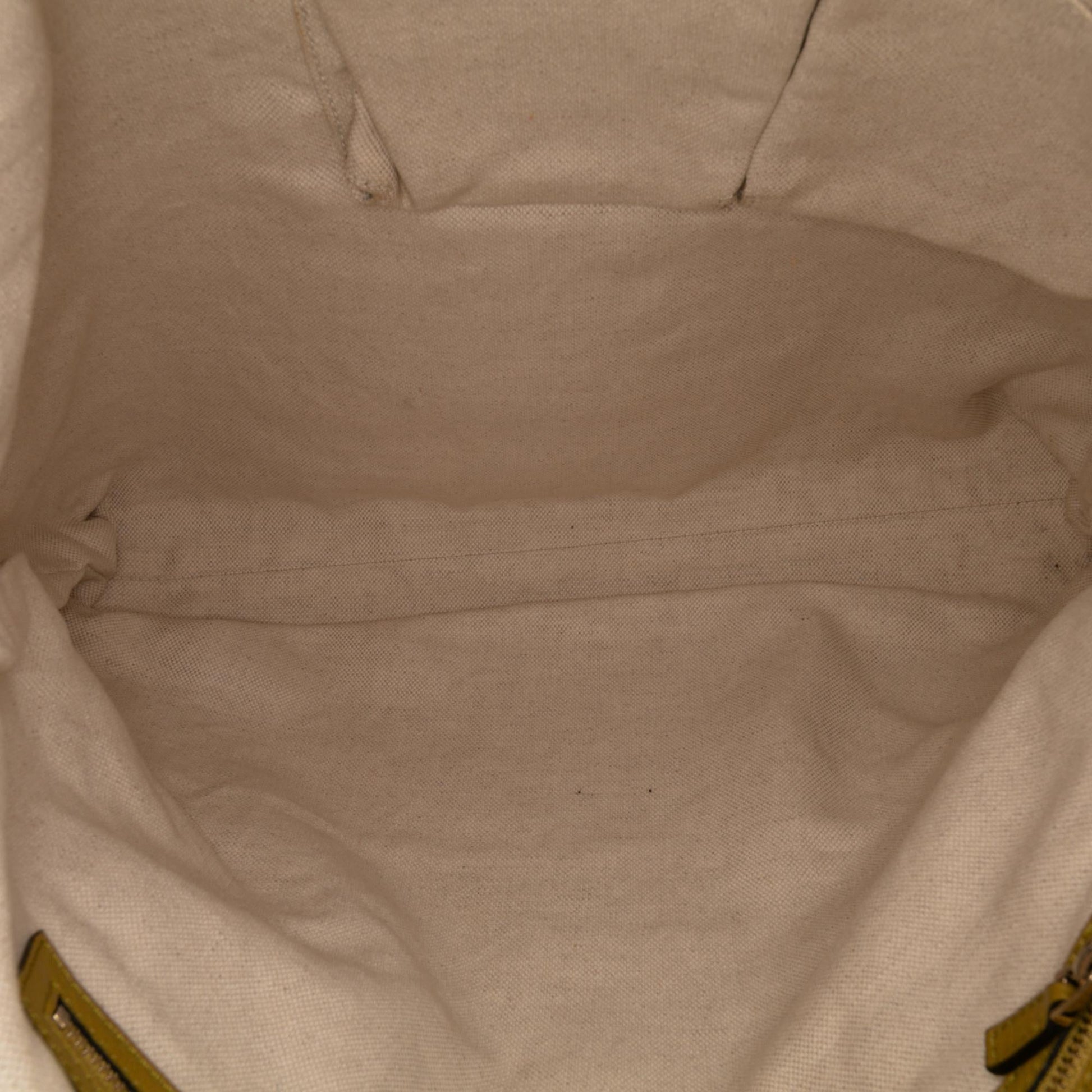 Gucci Tall Leather Bamboo Shopper Tote