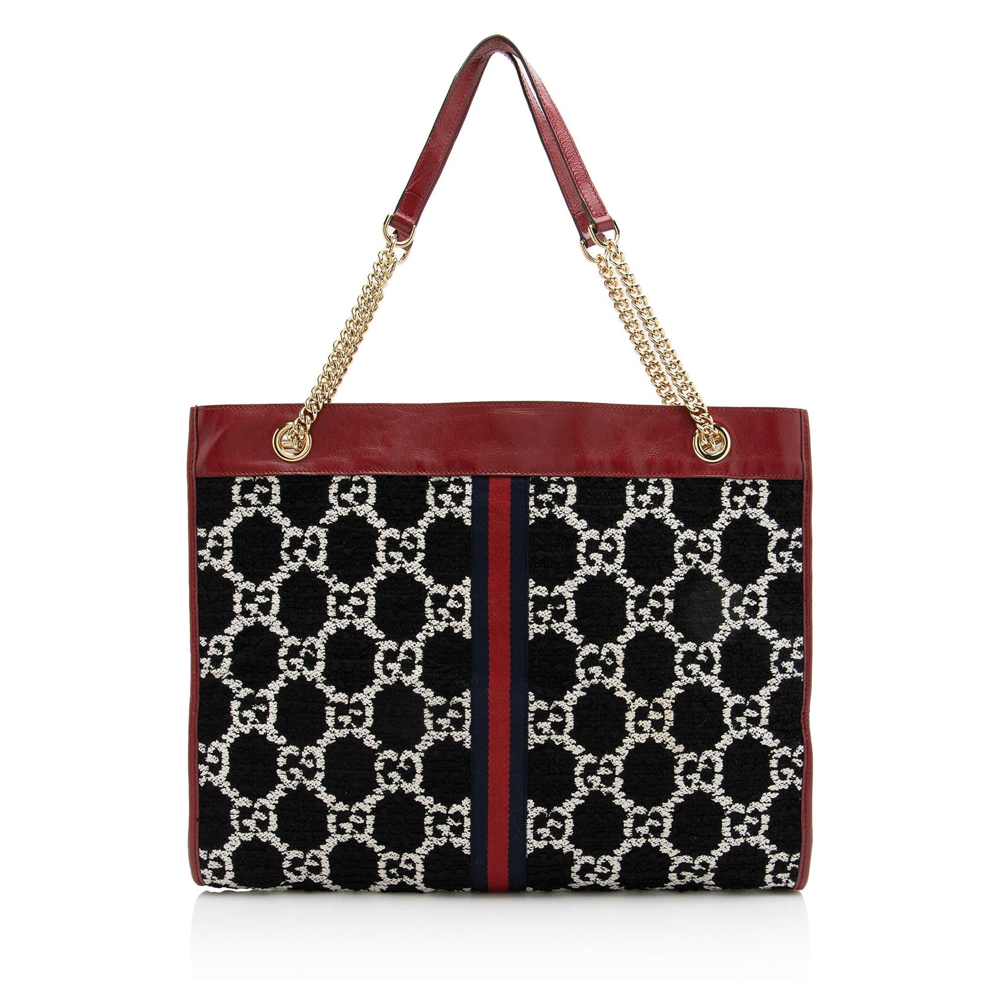 Gucci Tweed Rajah Large Tote (SHF-22899)