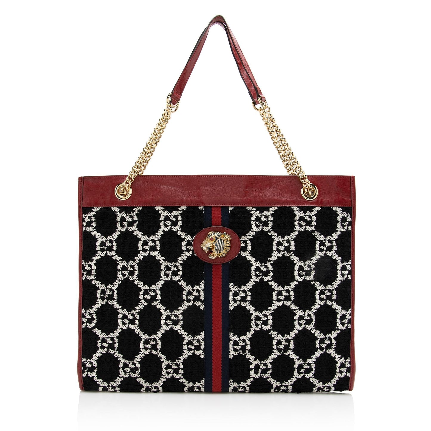 Gucci Tweed Rajah Large Tote (SHF-22899)