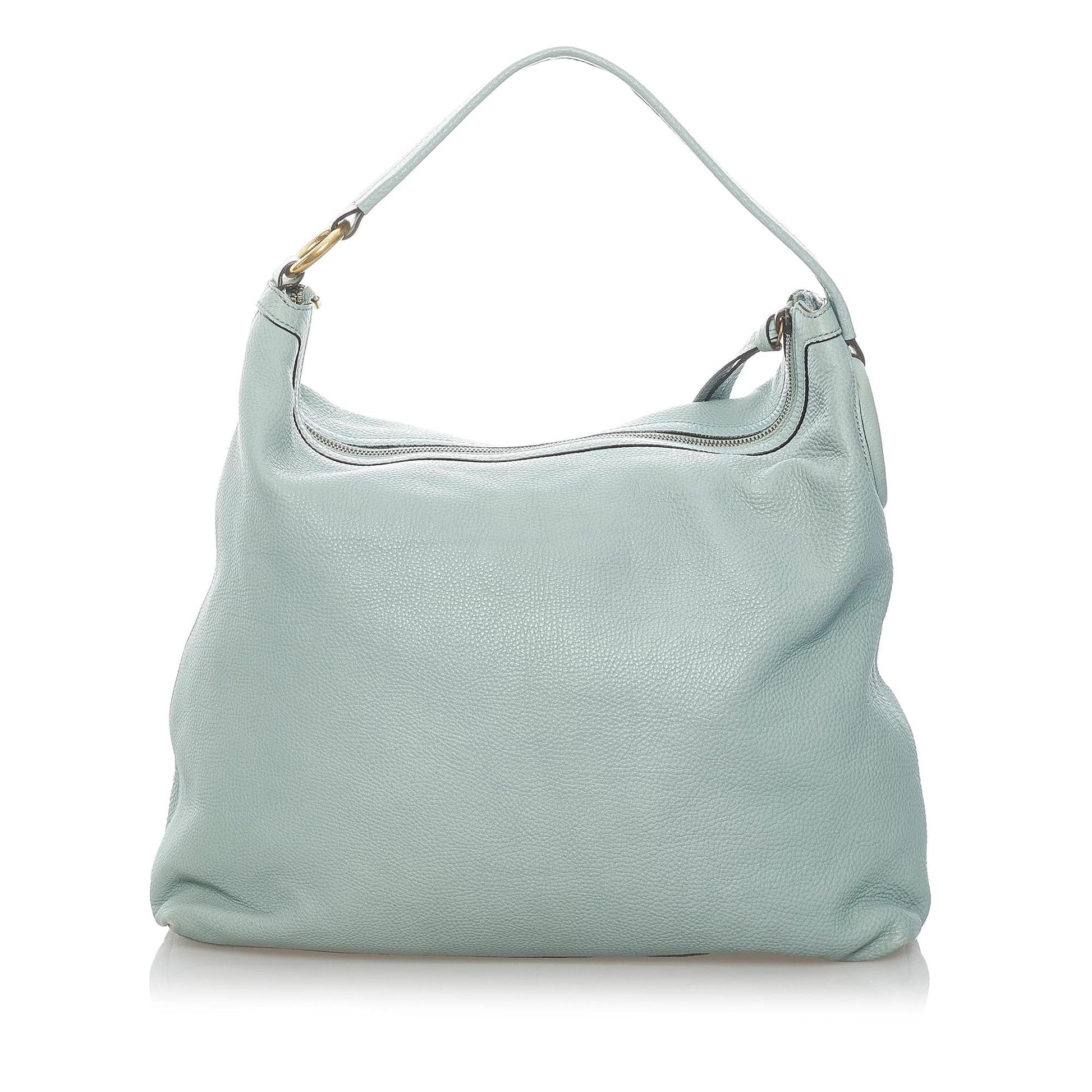Gucci Twill Leather Shoulder Bag (SHG-31123)