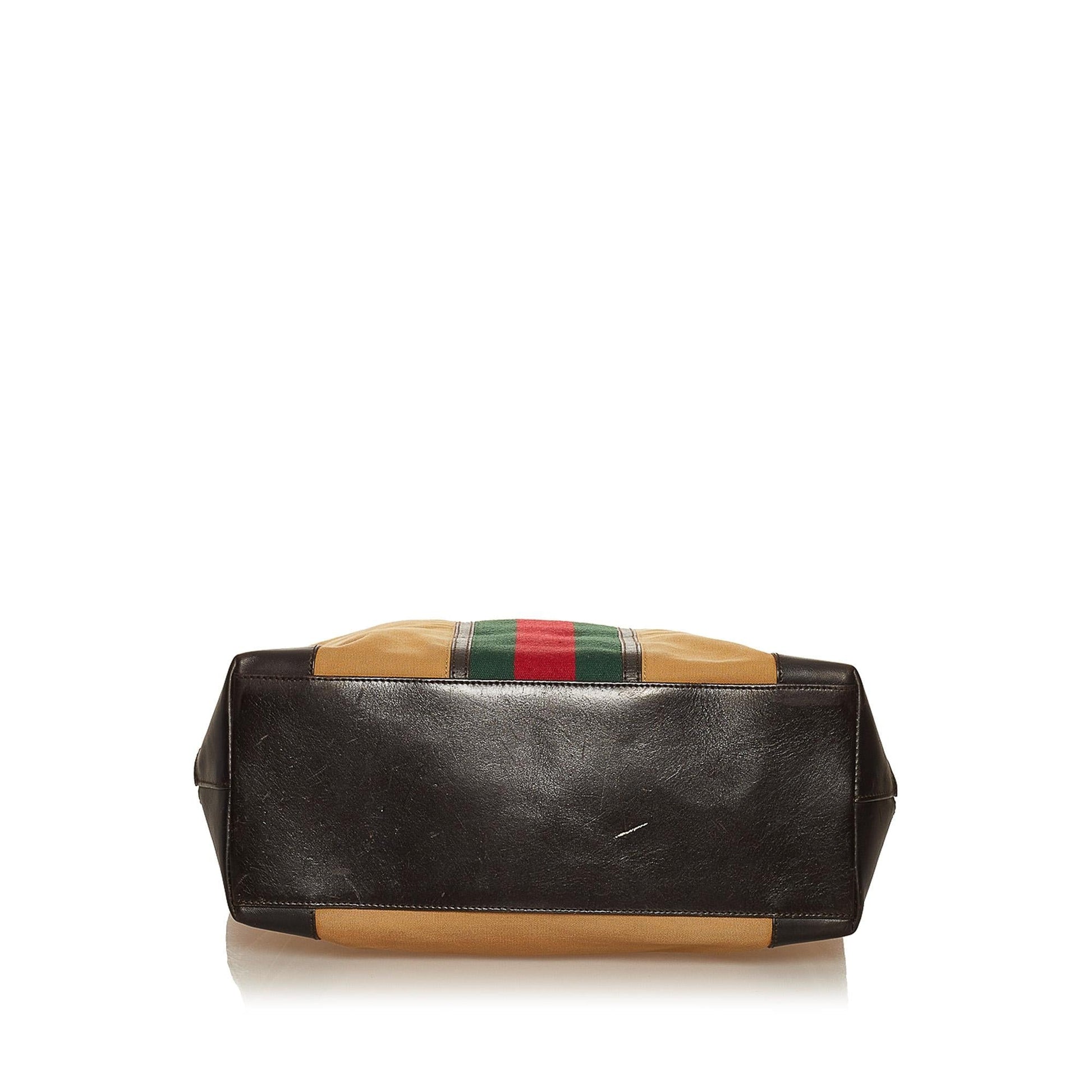 Gucci Web Canvas Tote Bag (SHG-29472)