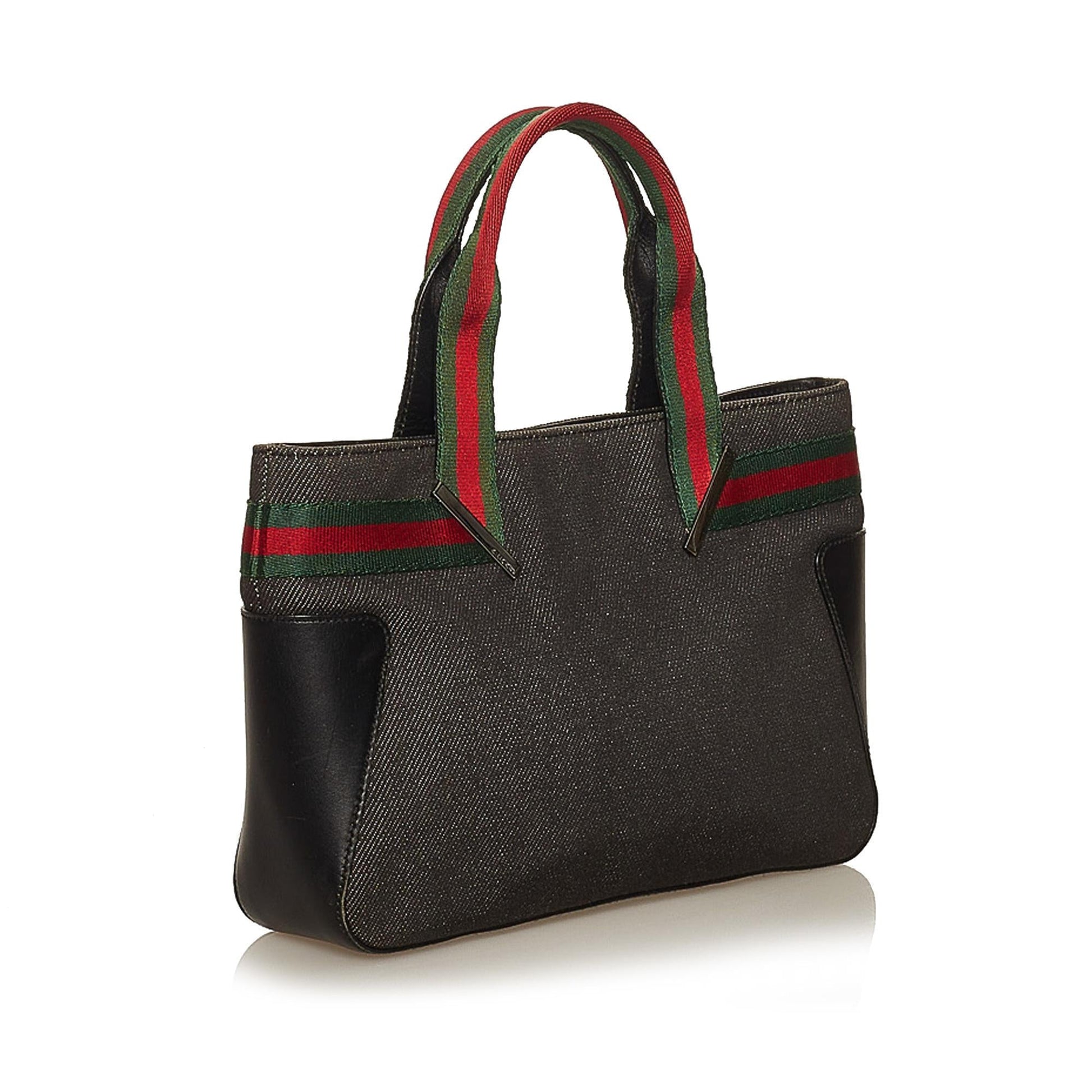 Gucci Web Denim Handbag (SHG-29340)