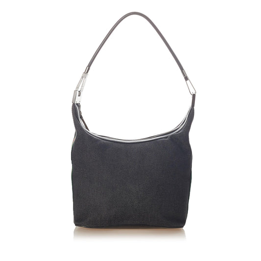 Gucci Web Denim Shoulder Bag (SHG-32504)