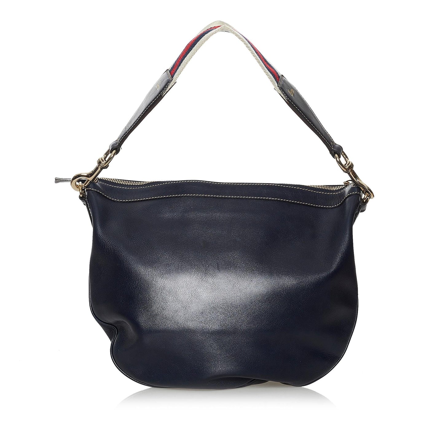 Gucci Web Leather Shoulder Bag Style 3