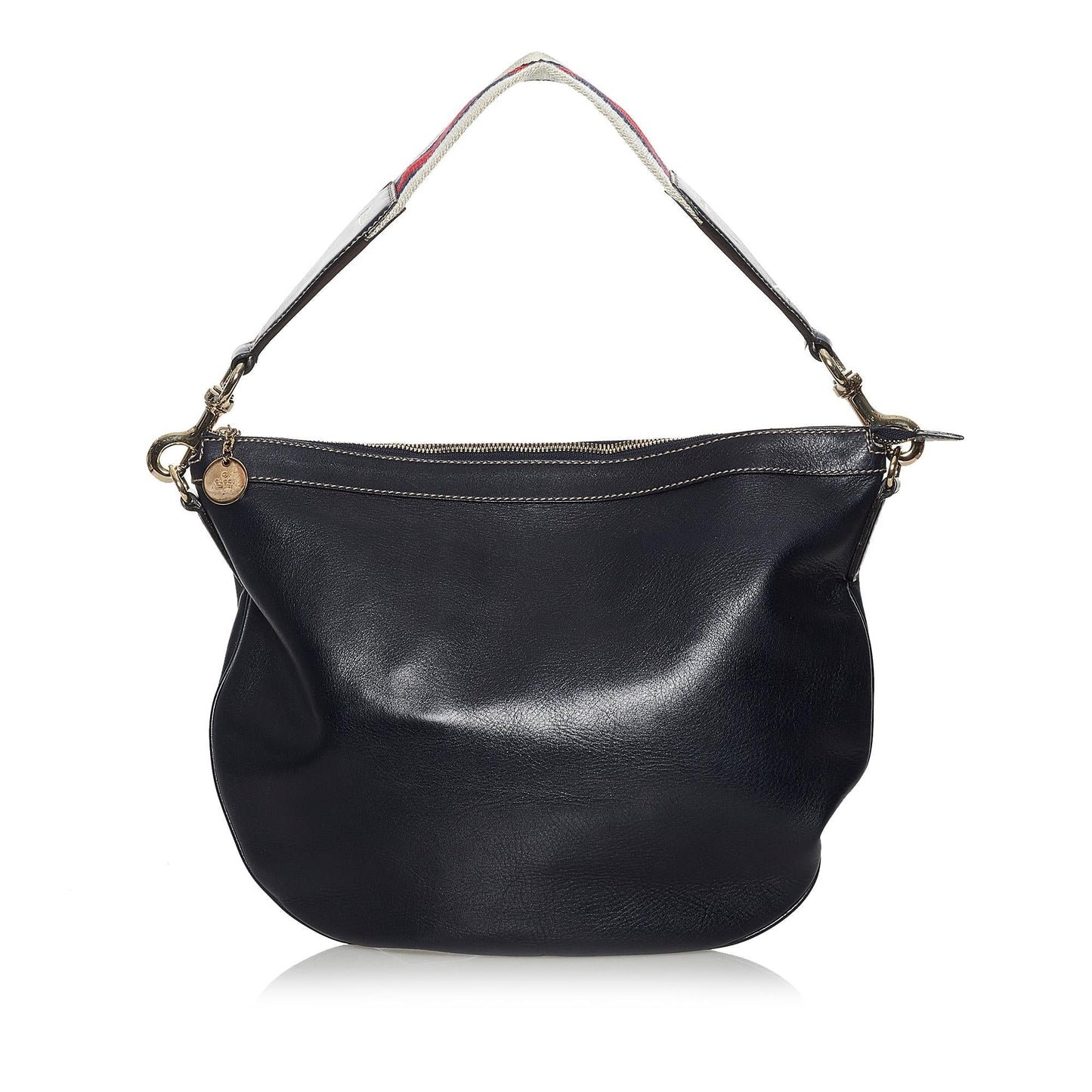 Gucci Web Leather Shoulder Bag Style 3
