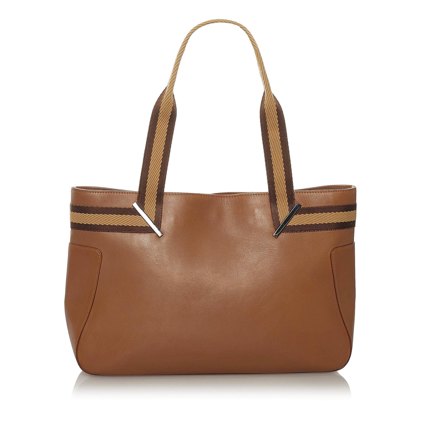 Gucci Web Leather Tote Style 4