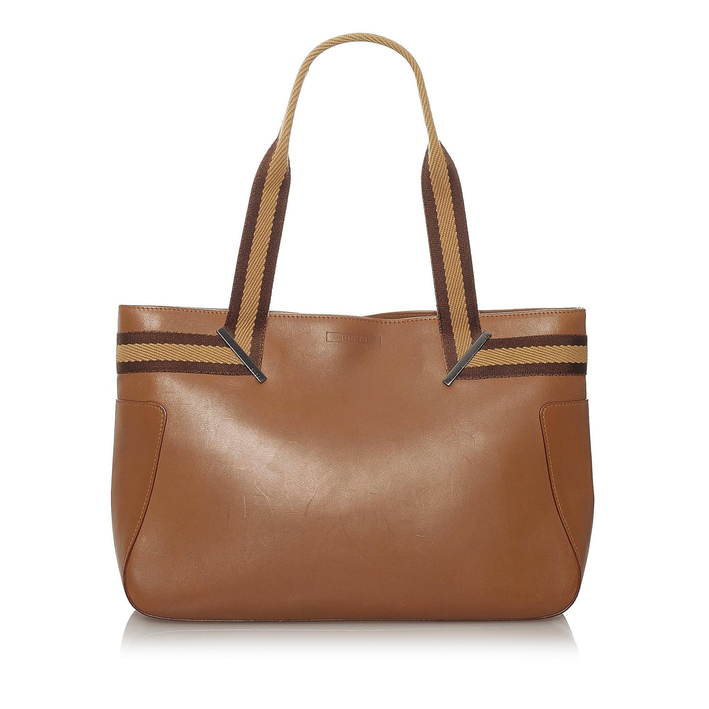 Gucci Web Leather Tote Style 4