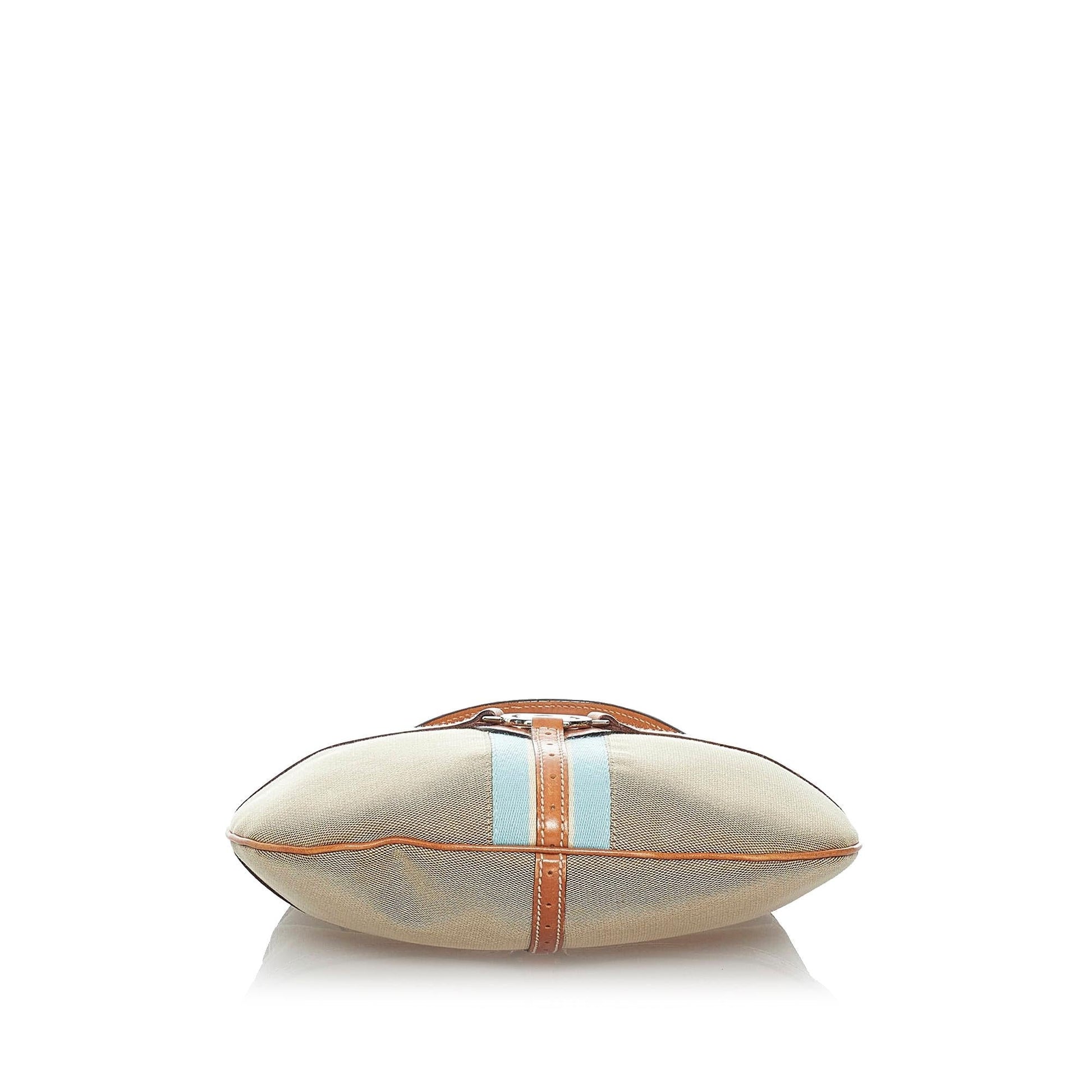 Gucci Web Reins Canvas Hobo Bag (SHG-30263)