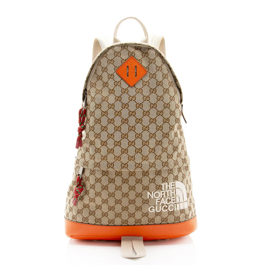 Gucci Nylon Leather Canvas Shoulder Bag