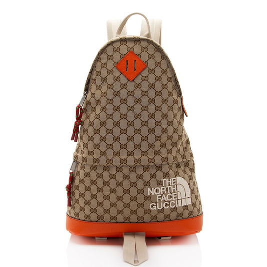 Gucci Nylon Leather Canvas Shoulder Bag