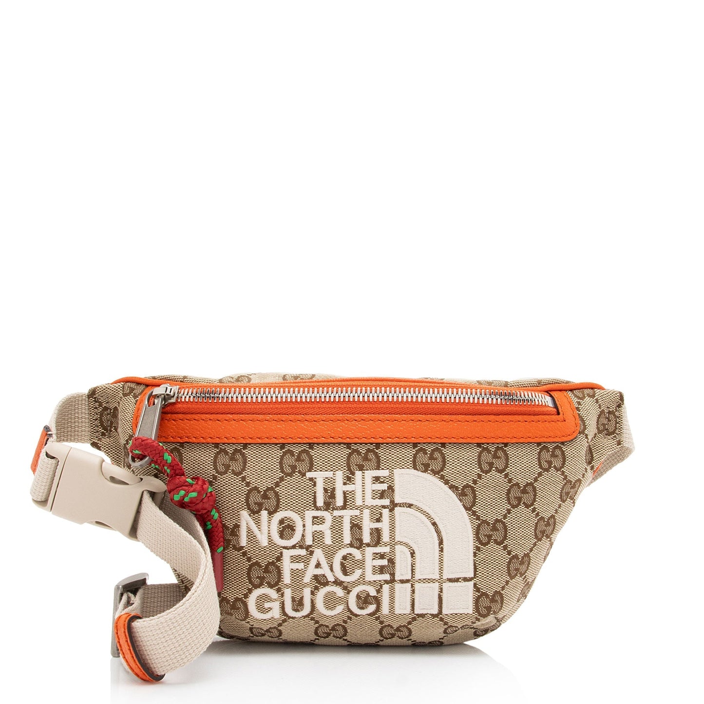 Gucci Nylon Leather Canvas Shoulder Bag