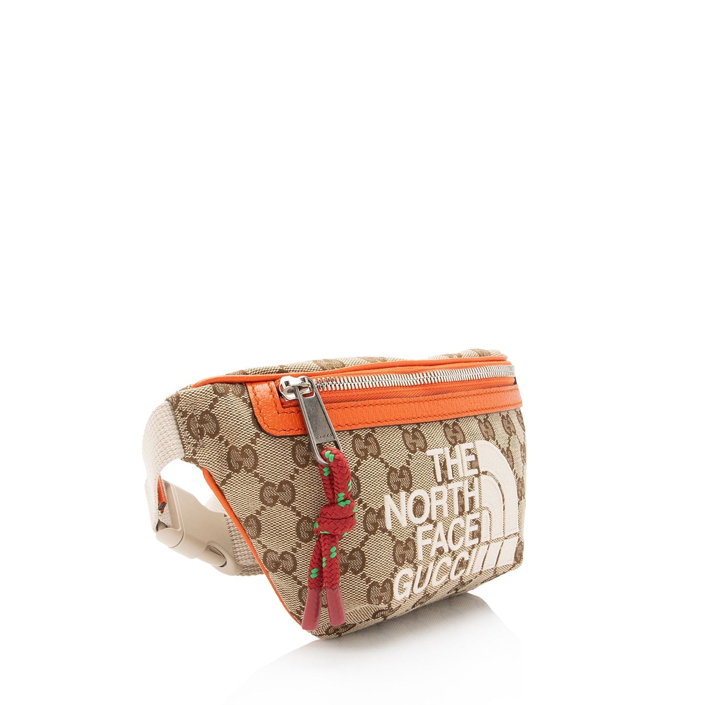 Gucci Nylon Leather Canvas Shoulder Bag