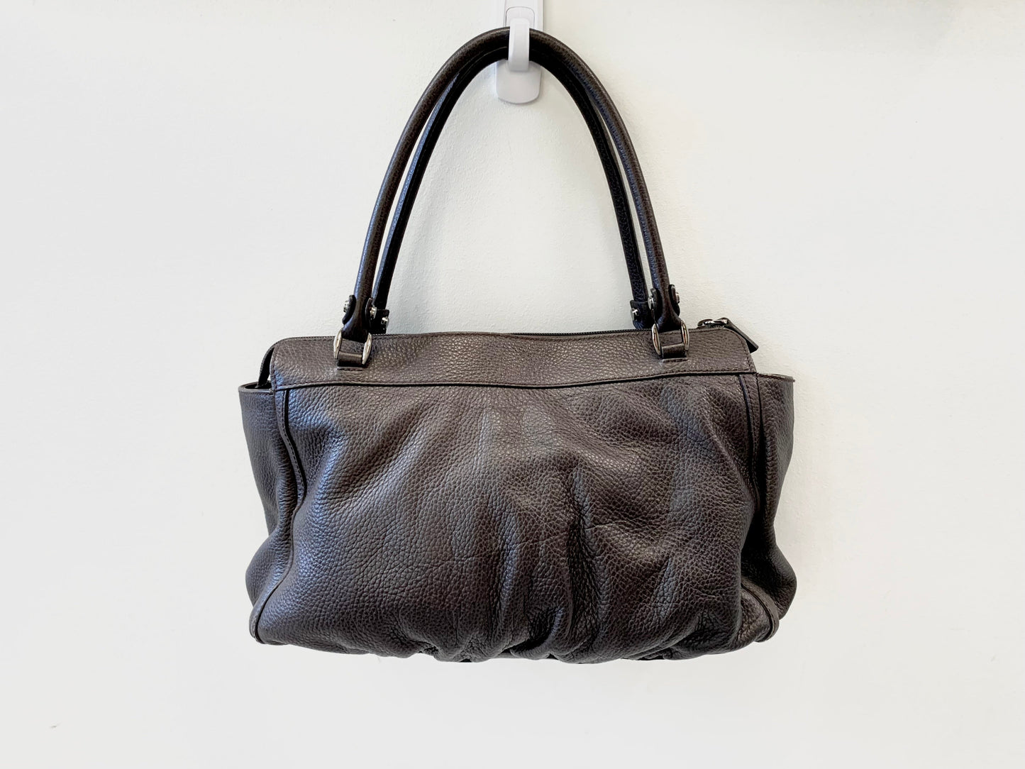 GUCCI BLACK LEATHER D-RING BAG