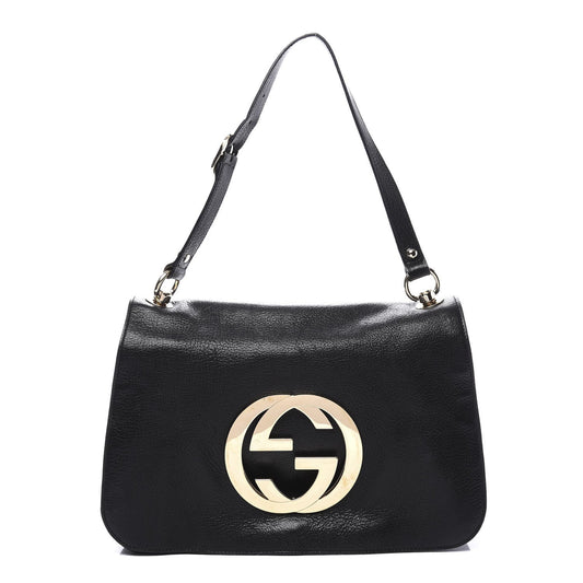 Gucci Caro Leather Shoulder Bag