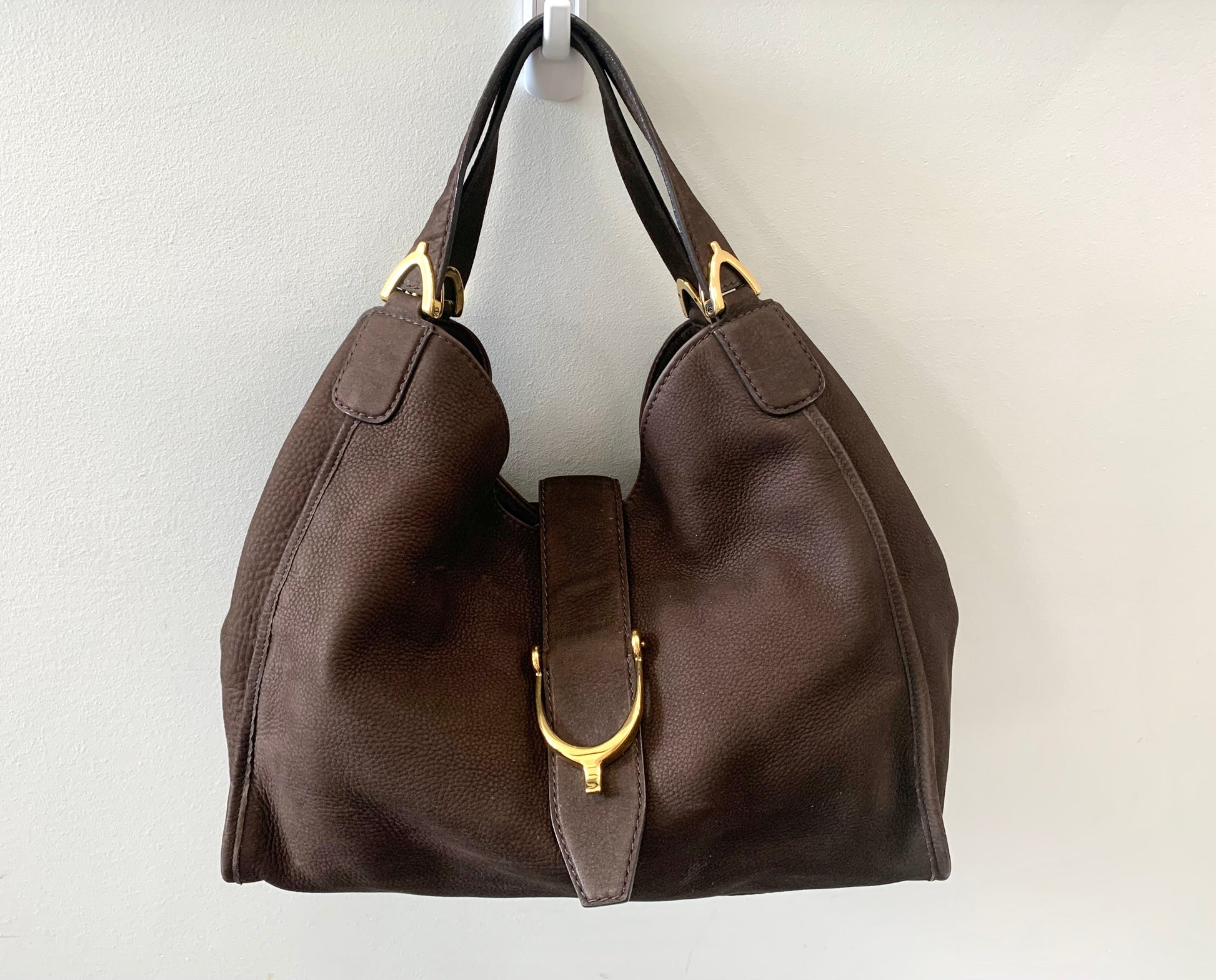 Gucci Monogram Caro Canvas Shoulder Bag