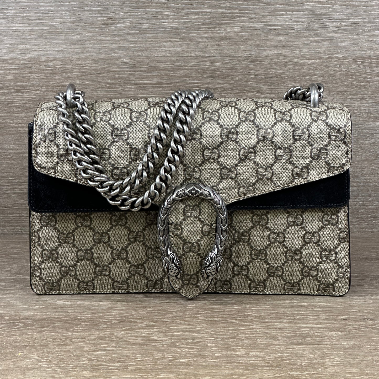 Gucci Monogram Canvas Shoulder Bag