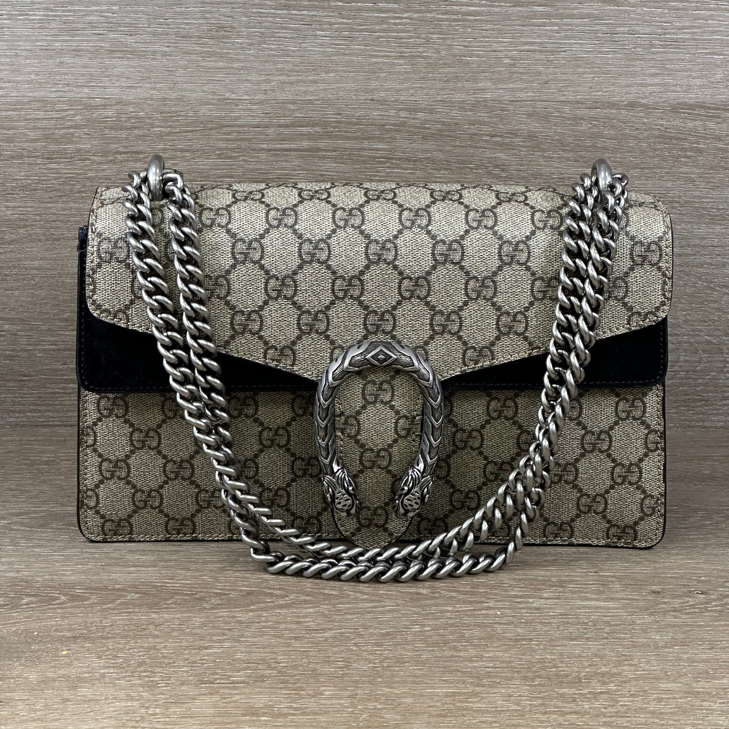 Gucci Monogram Canvas Shoulder Bag