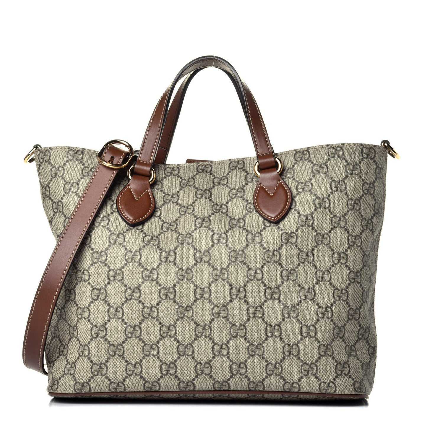Gucci Monogram Caro Leather Canvas Tote