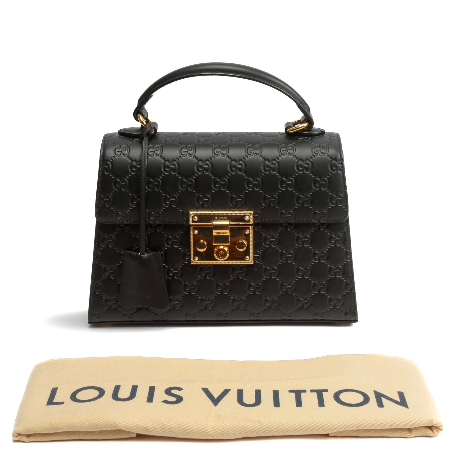 Gucci Leather Top Handle Shoulder Bag