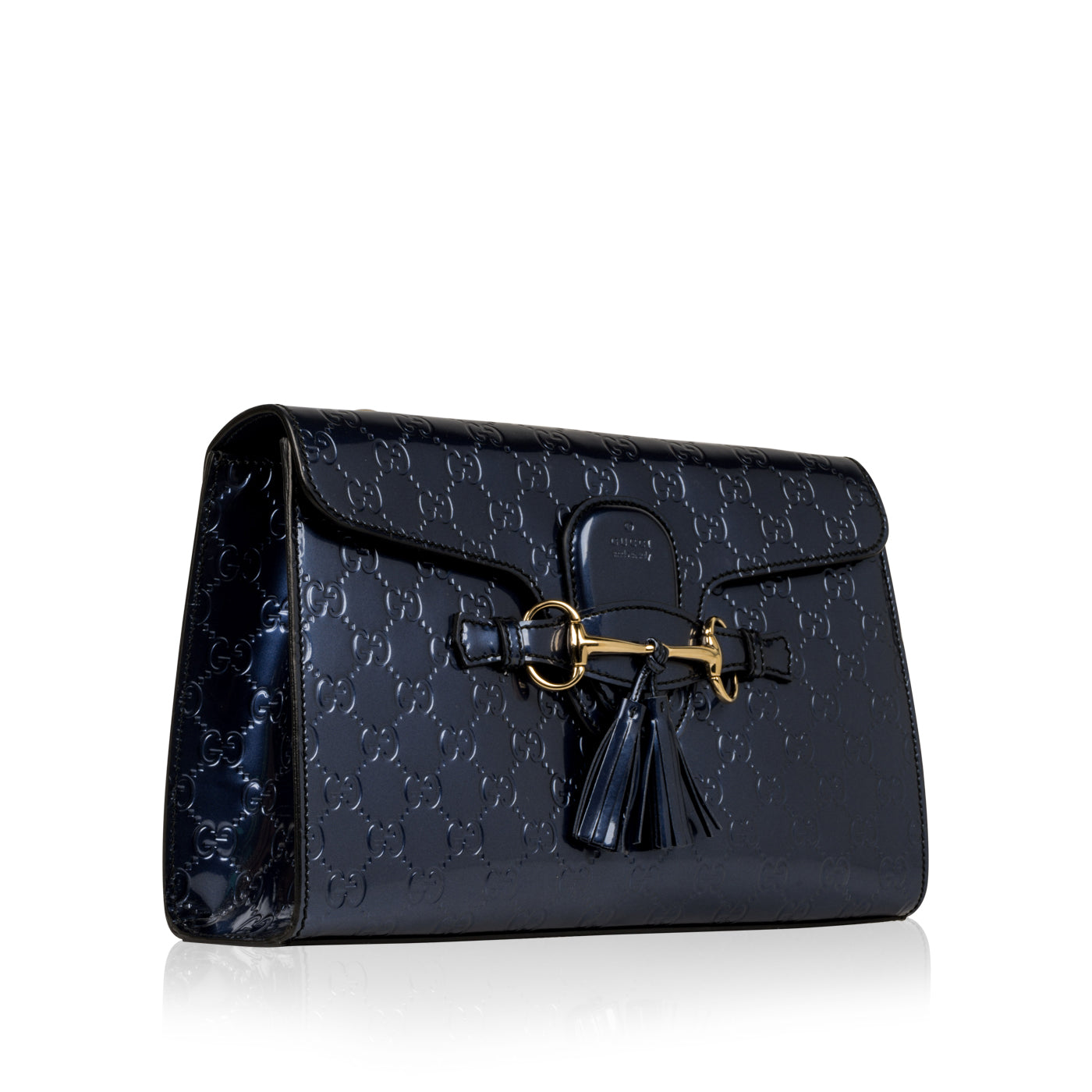Gucci Lou Monogram Chain Leather Shoulder Bag