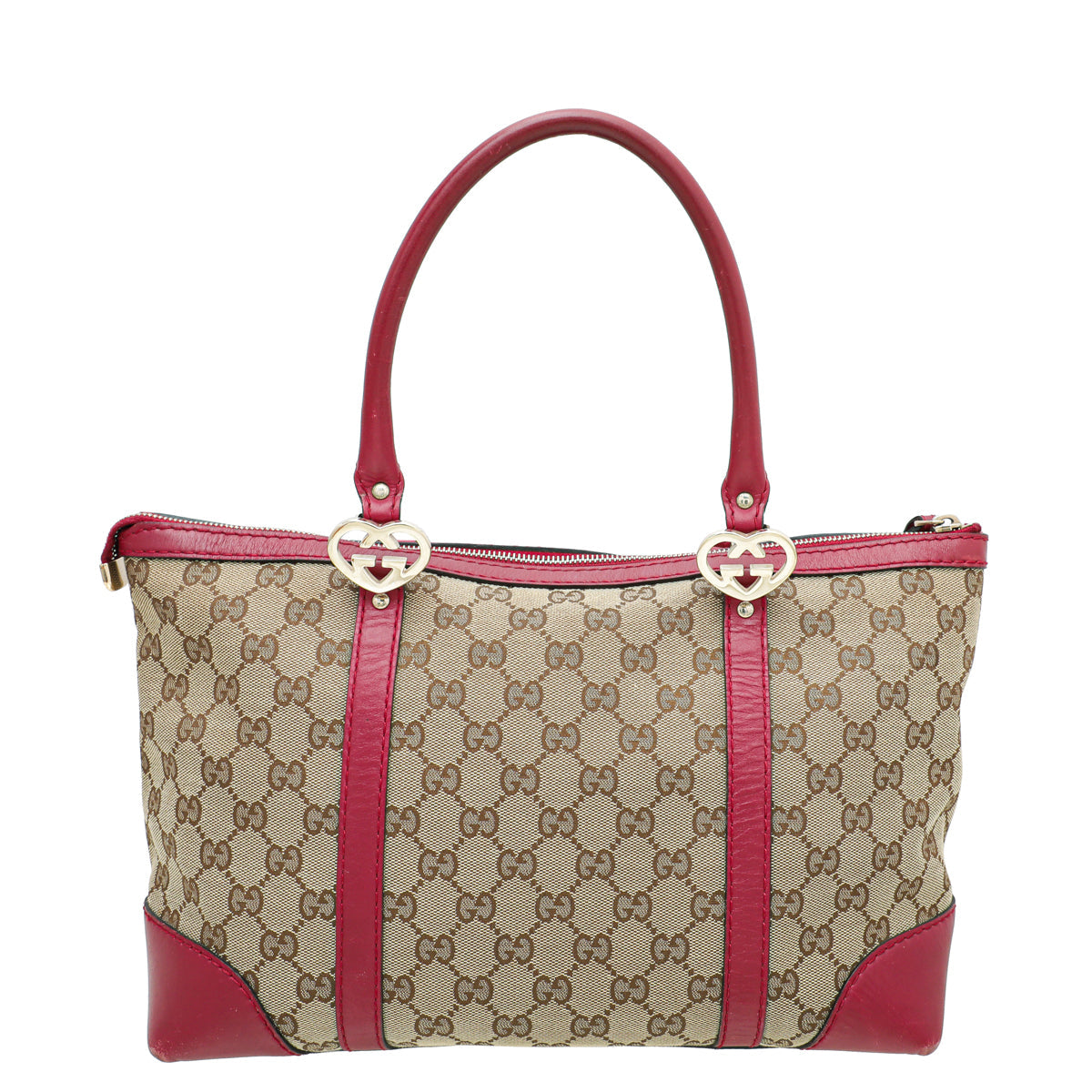 Gucci Leather Canvas Shoulder Bag