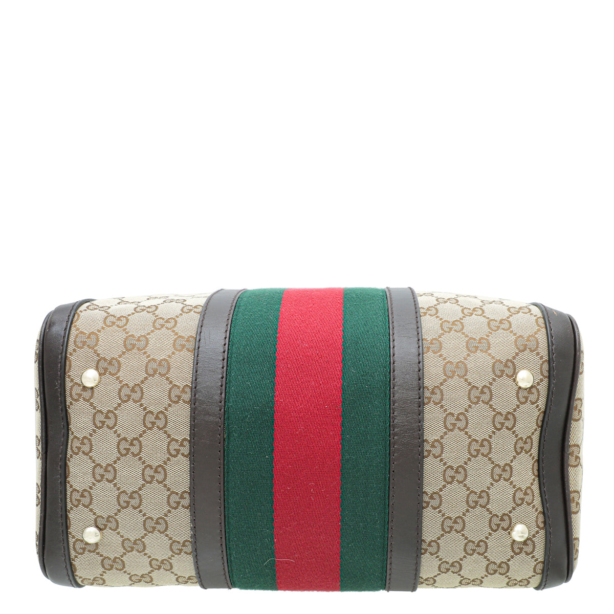 Gucci Leather Canvas Shoulder Bag
