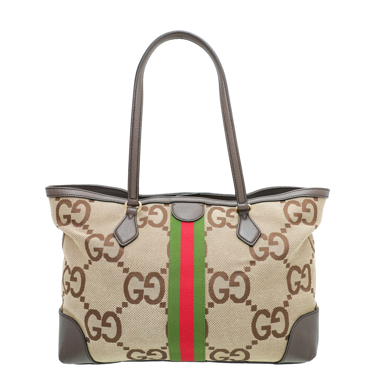 Gucci Leather Canvas Tote