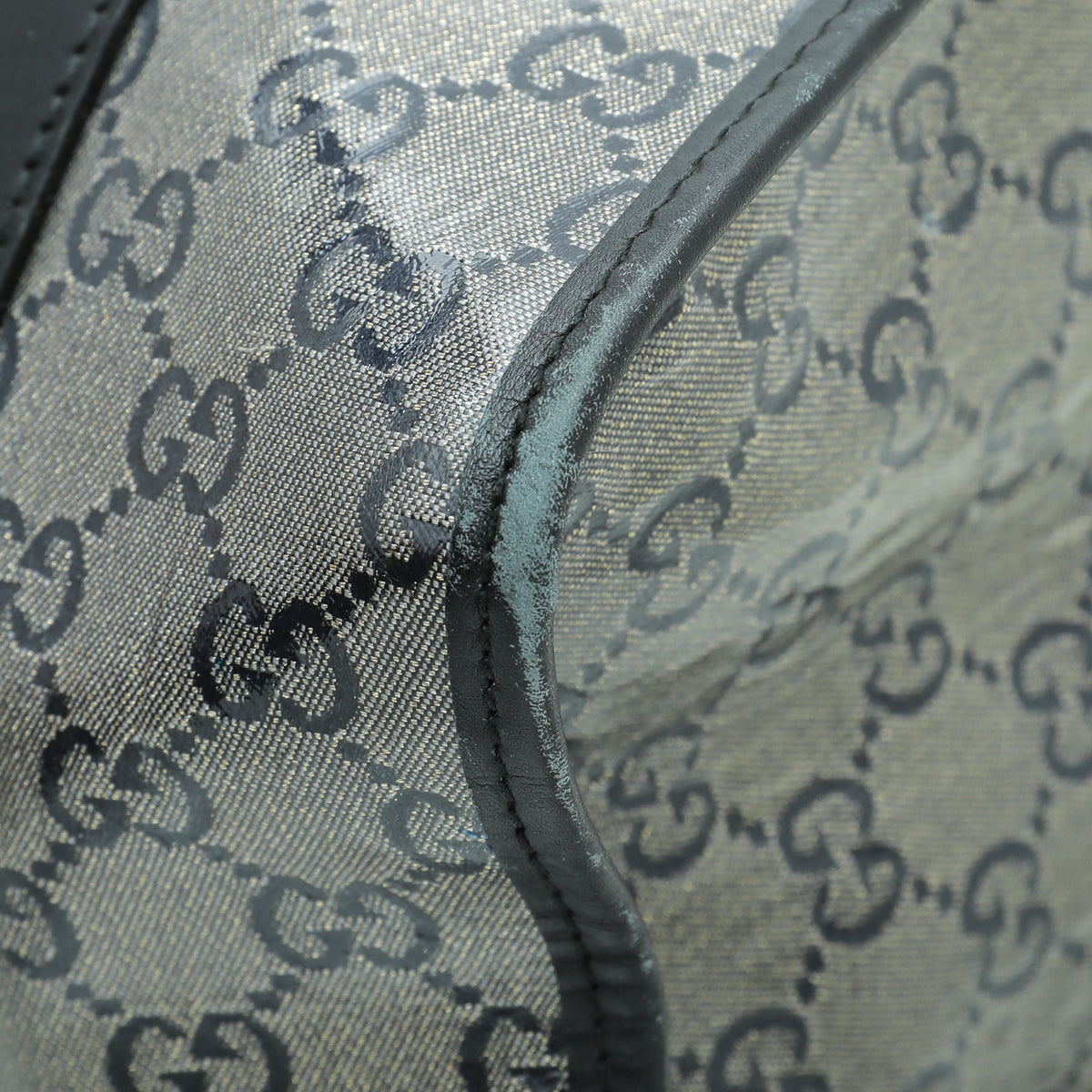 Gucci Leather Canvas Shoulder Bag