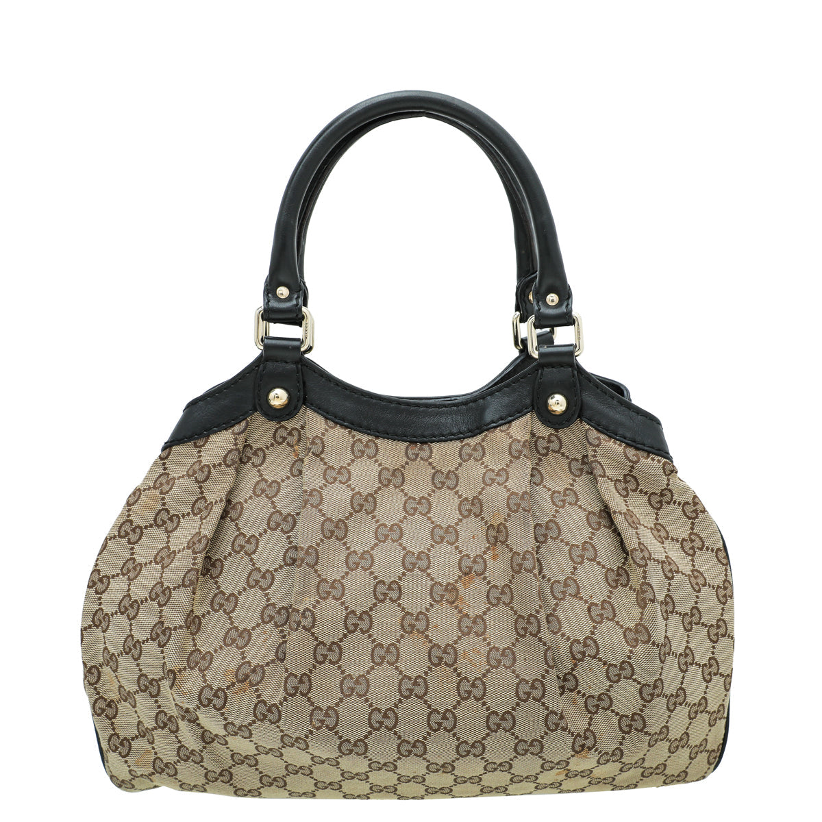 Gucci Leather Canvas Tote