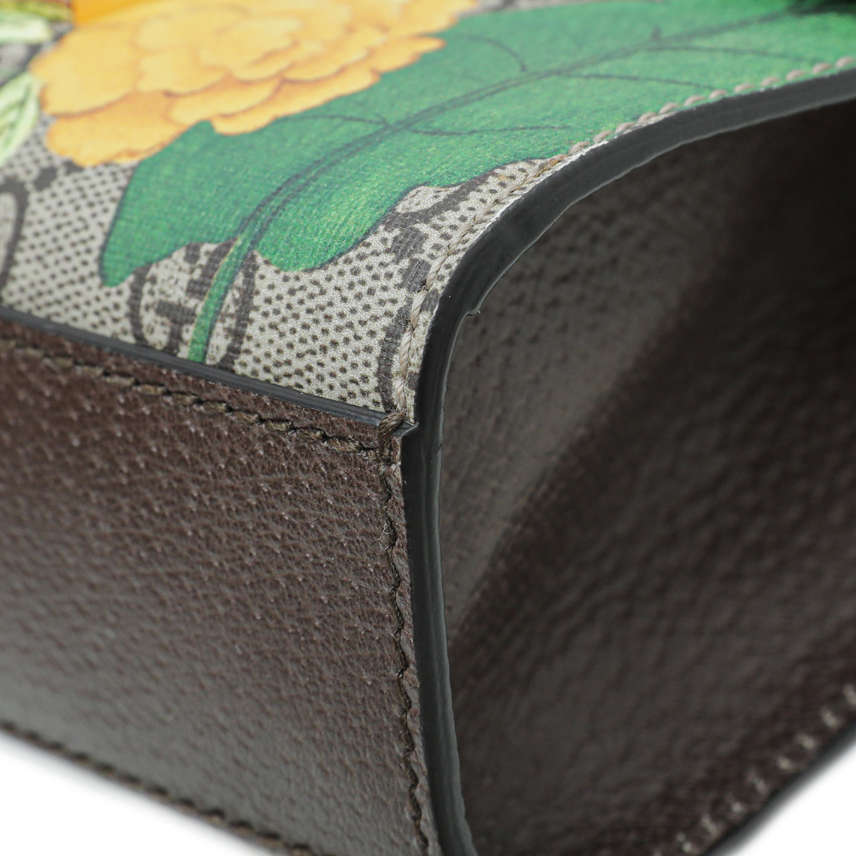 Gucci Leather Canvas Shoulder Bag