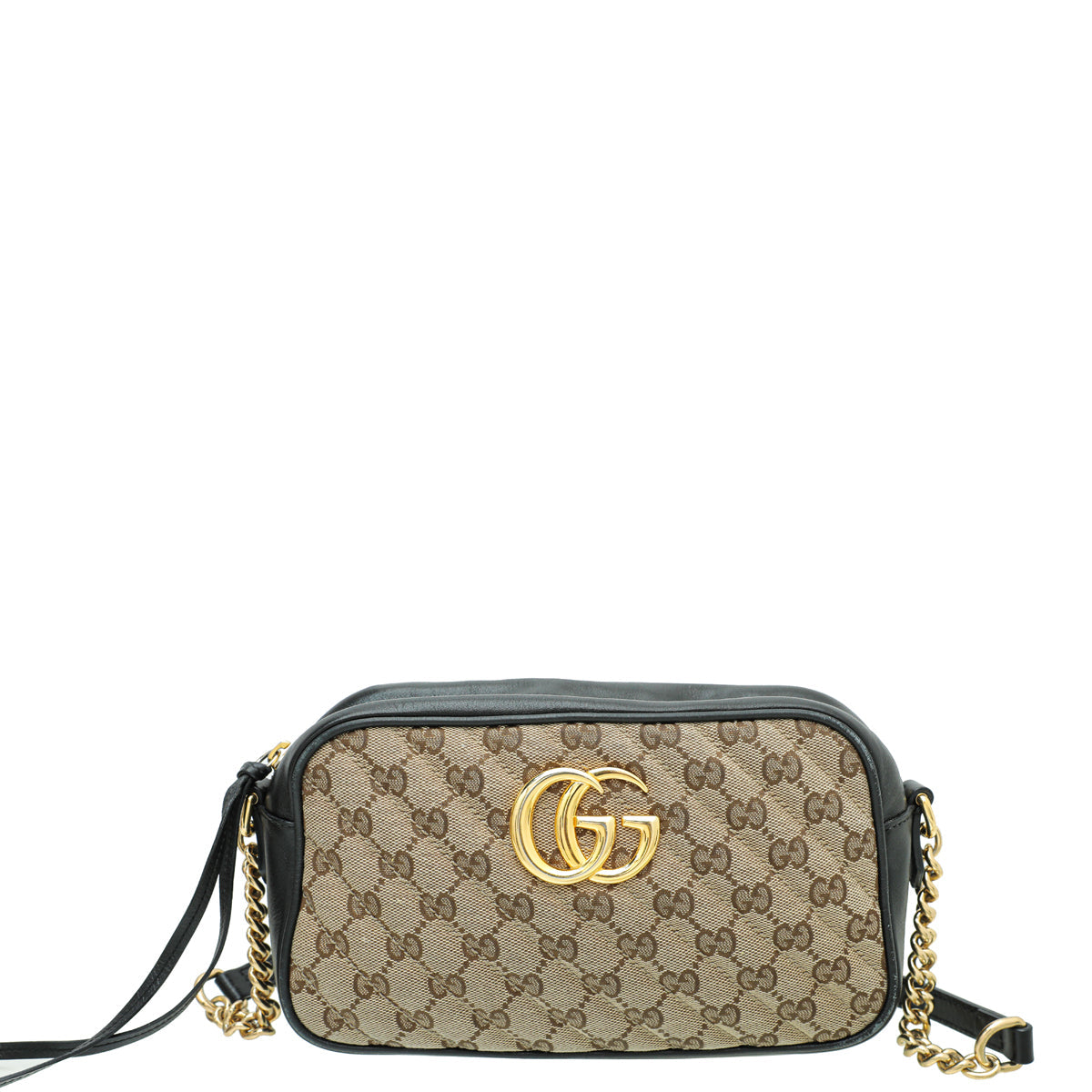 Gucci Leather Canvas Shoulder Bag