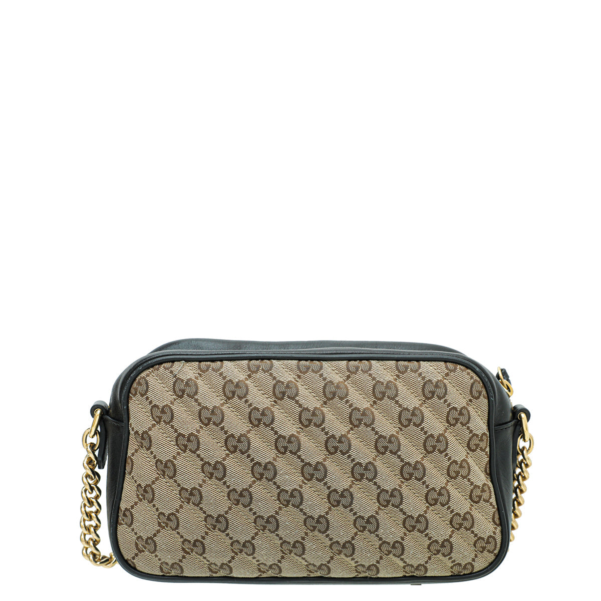Gucci Leather Canvas Shoulder Bag