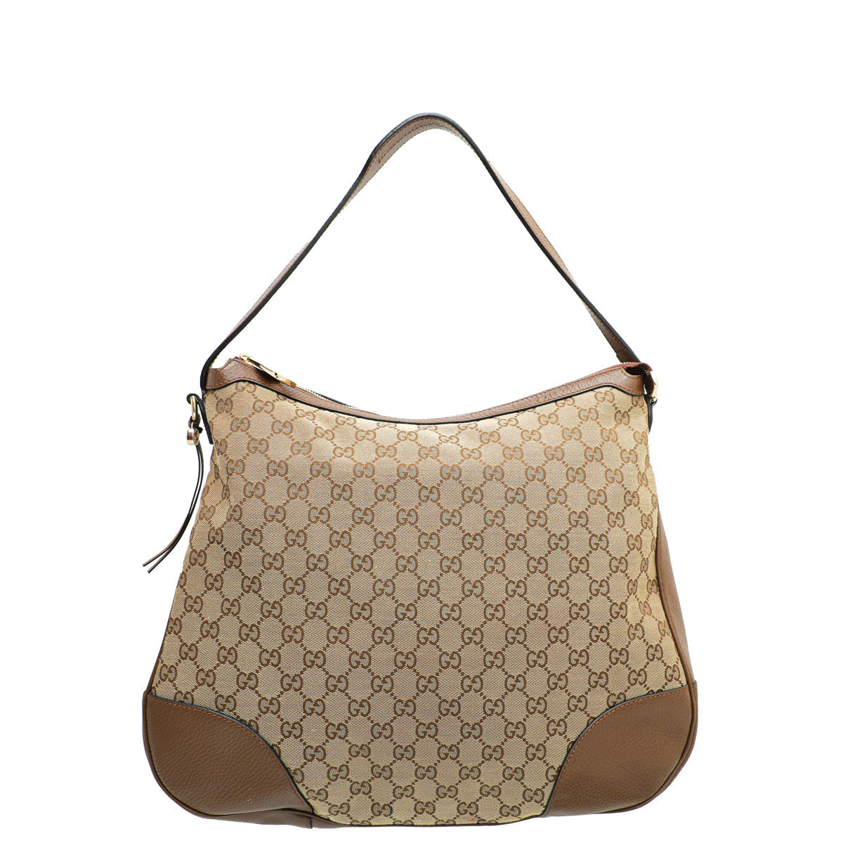 Gucci Leather Canvas Shoulder Bag