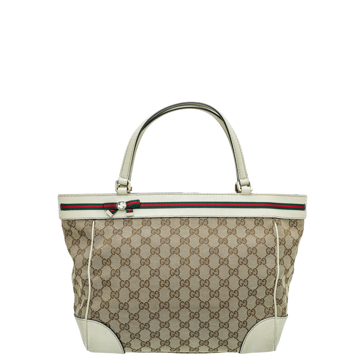 Gucci Leather Canvas Tote