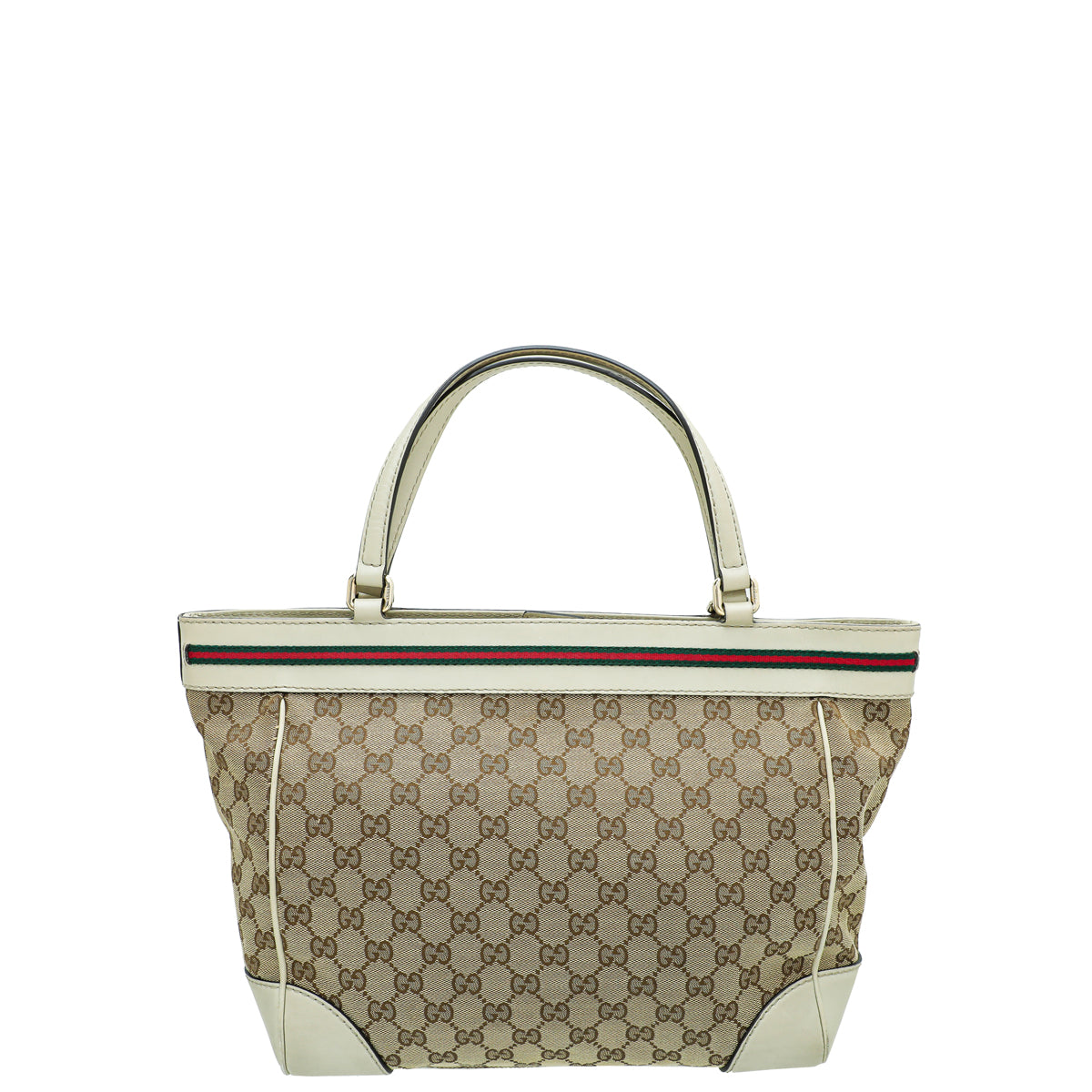 Gucci Leather Canvas Tote