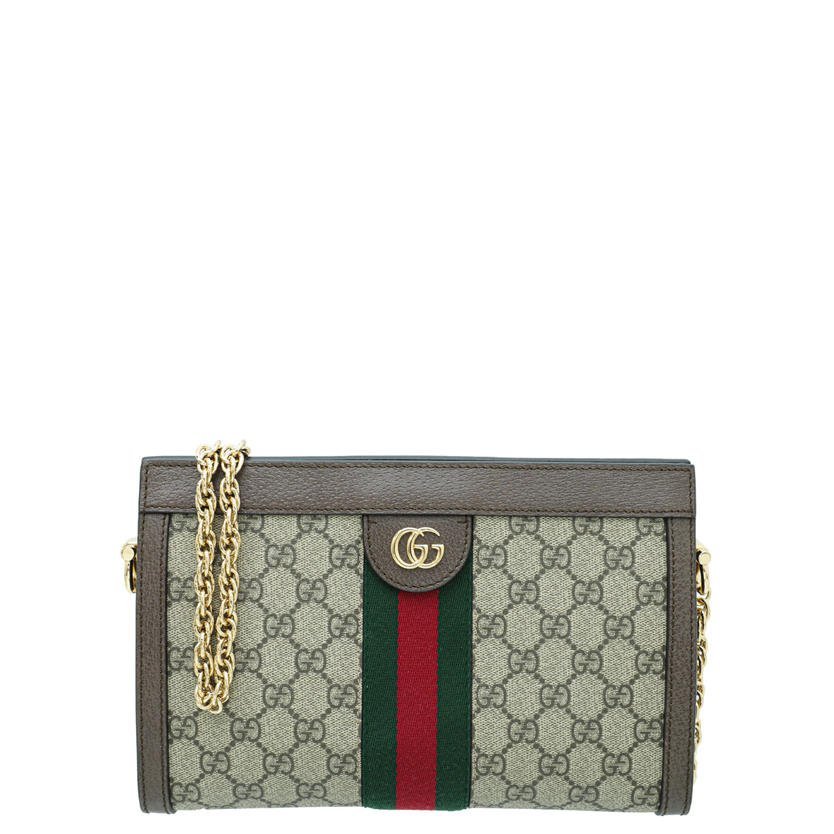 Gucci Leather Canvas Shoulder Bag