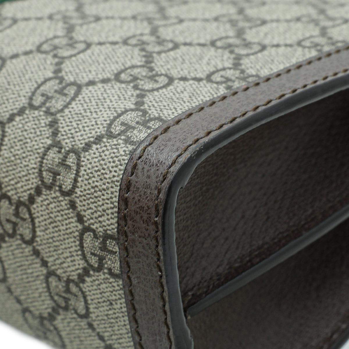 Gucci Leather Canvas Shoulder Bag