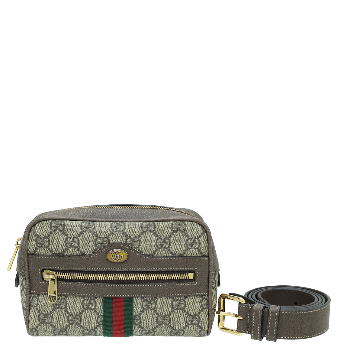 Gucci Leather Canvas Shoulder Bag