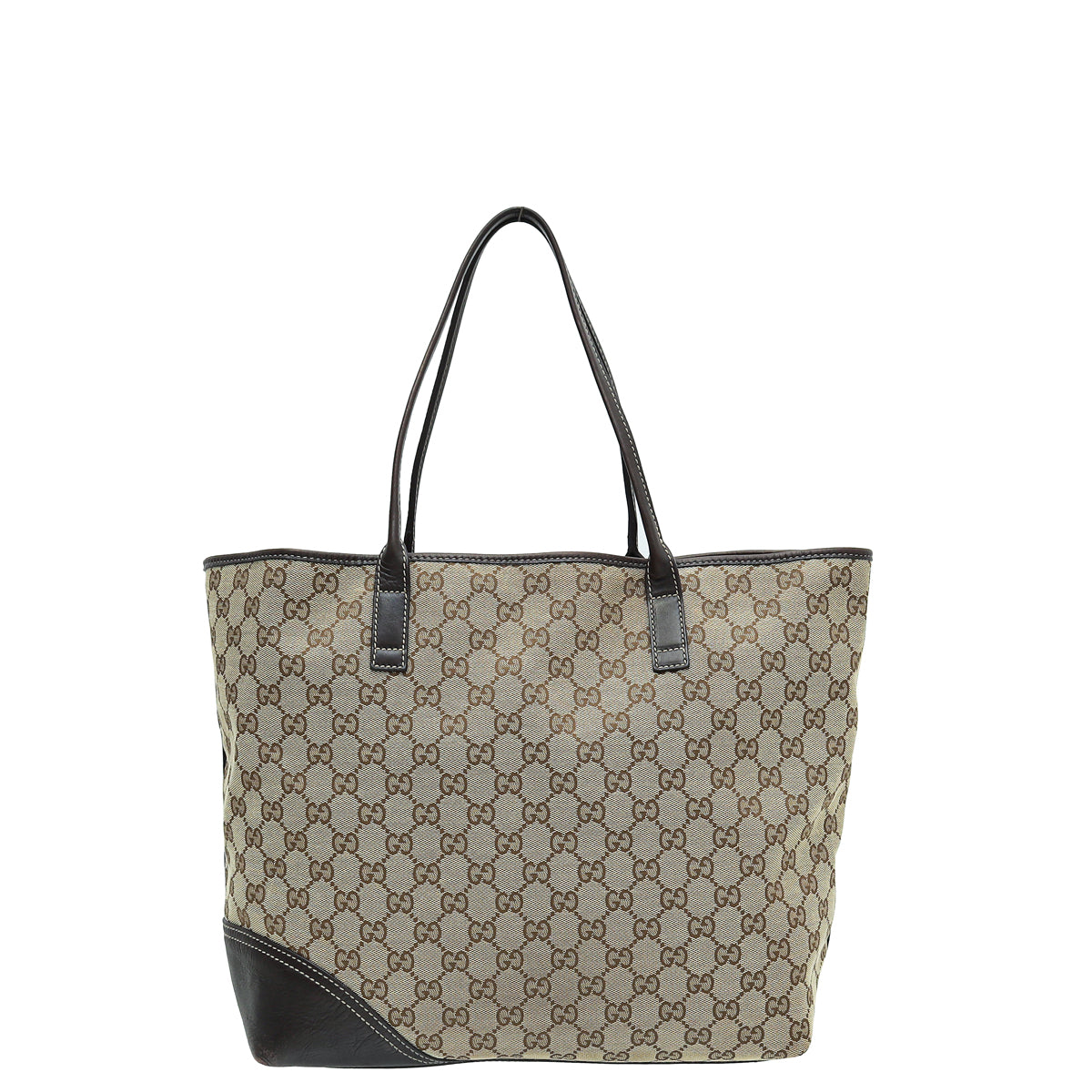 Gucci Leather Canvas Tote