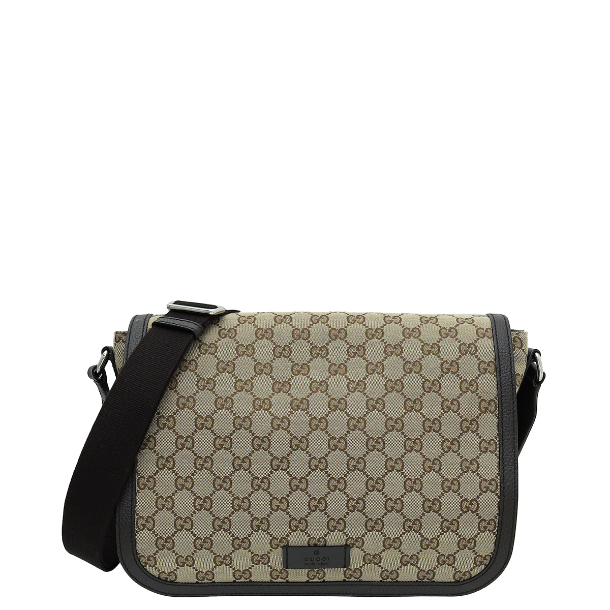 Gucci Leather Canvas Shoulder Bag