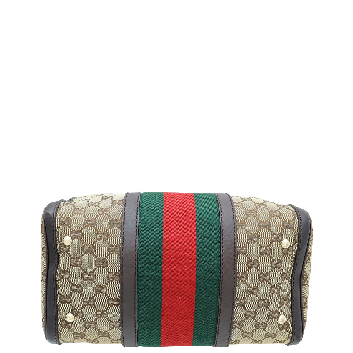 Gucci Leather Canvas Shoulder Bag