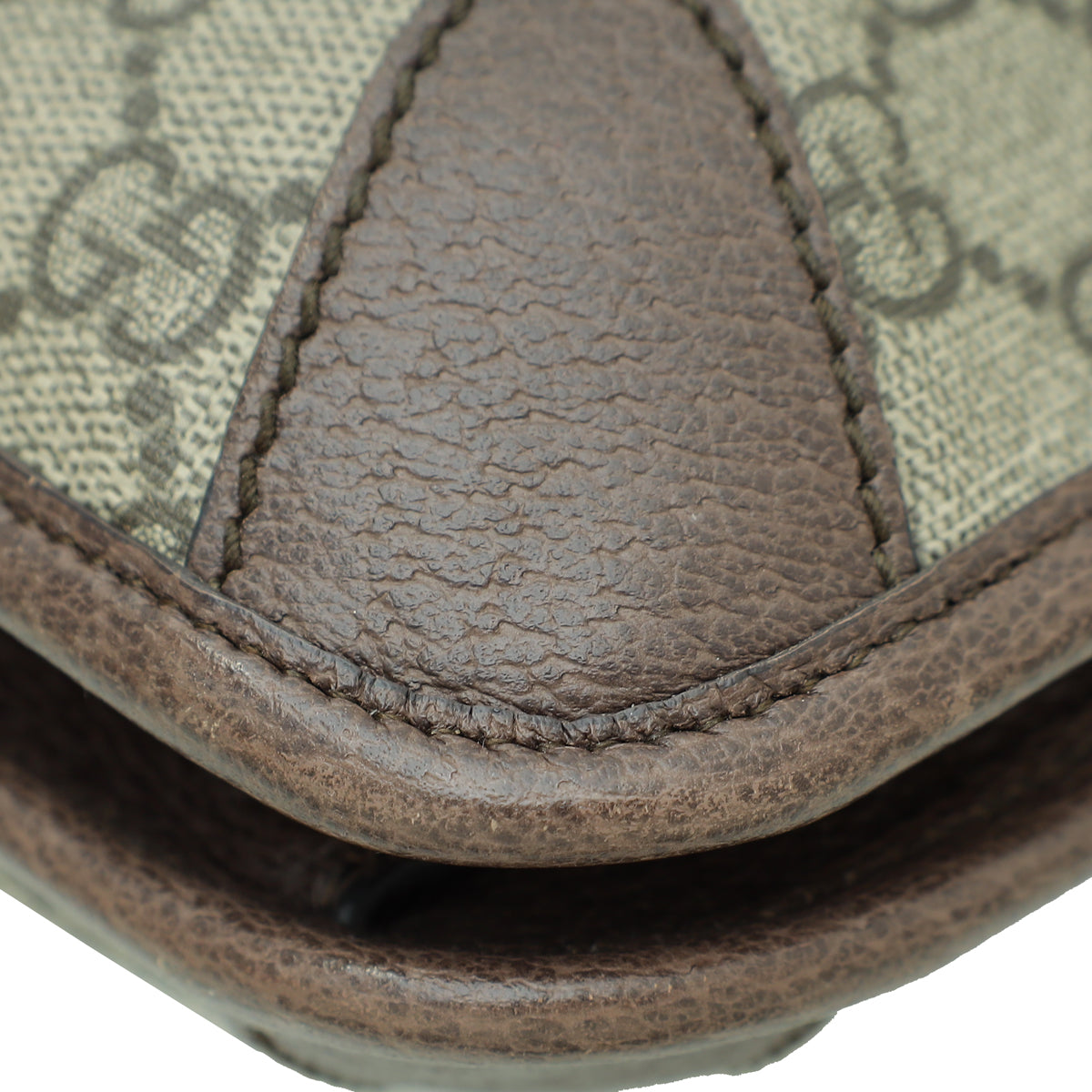 Gucci Leather Canvas Shoulder Bag