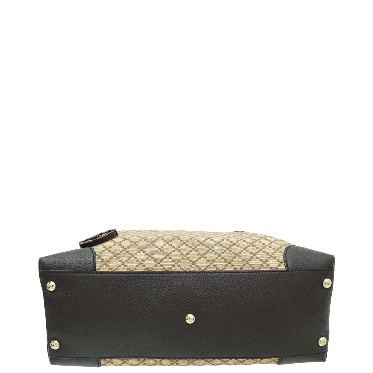 Gucci Leather Canvas Shoulder Bag