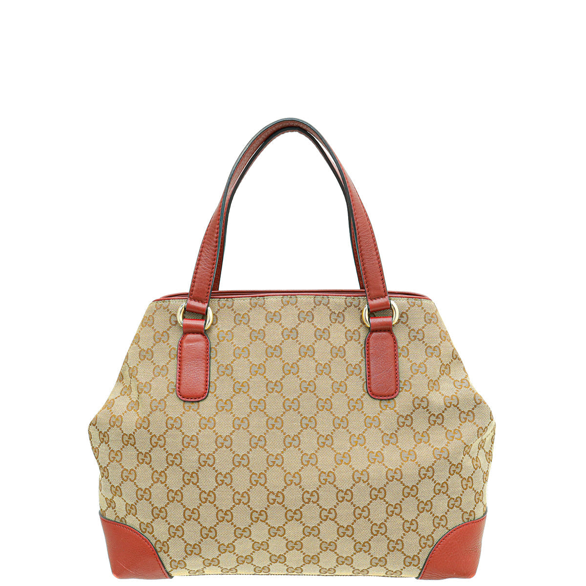 Gucci Leather Canvas Tote