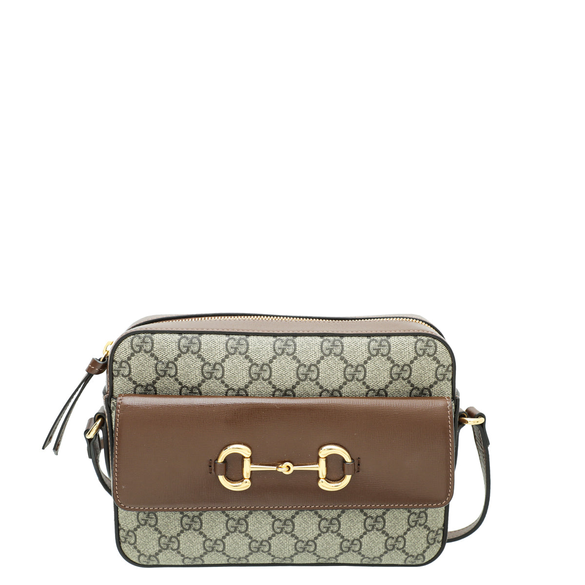 Gucci Leather Canvas Shoulder Bag