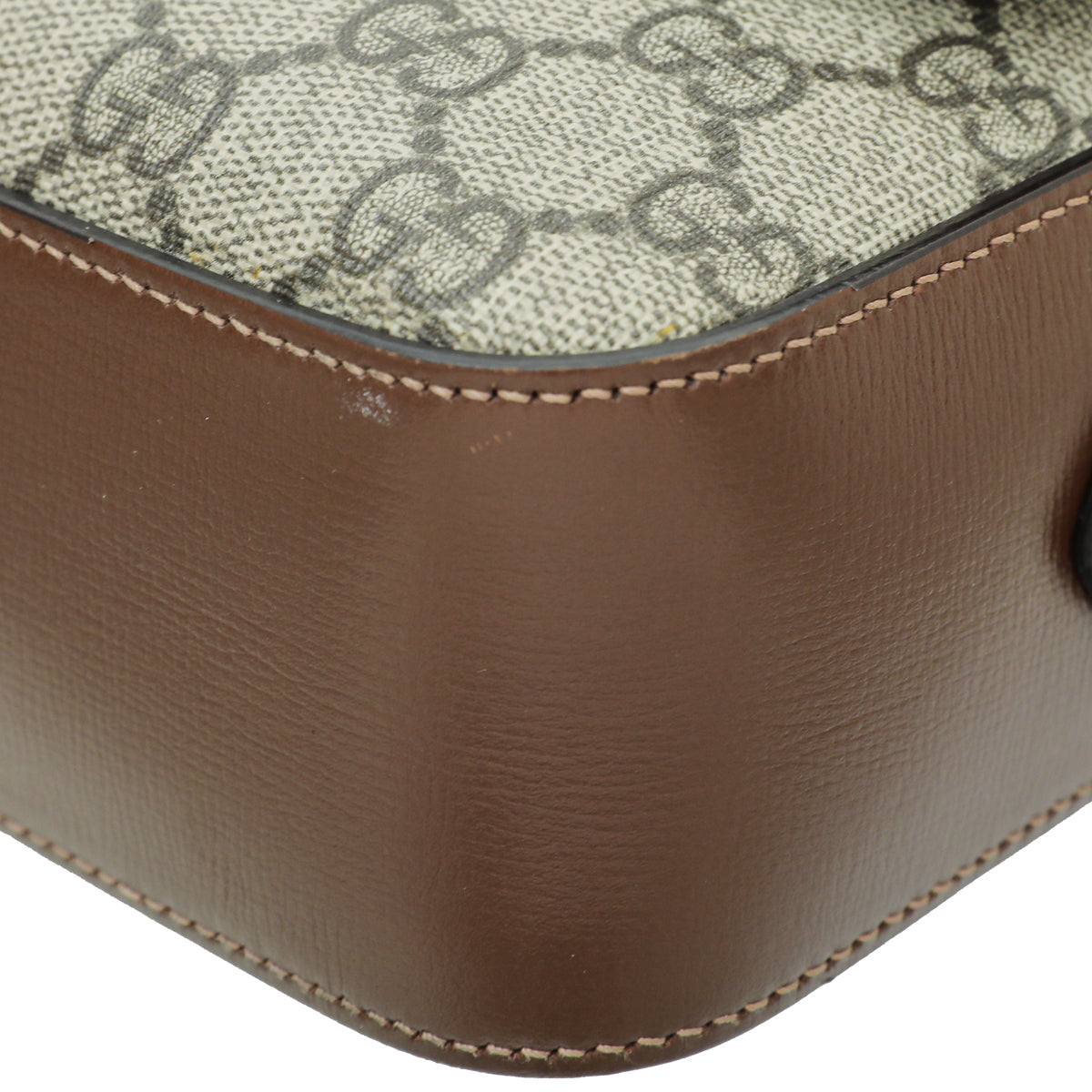 Gucci Leather Canvas Shoulder Bag