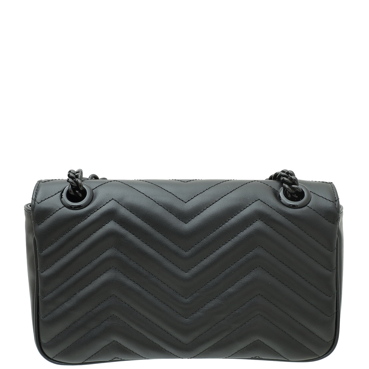Gucci So Black GG Marmont Small Shoulder Bag