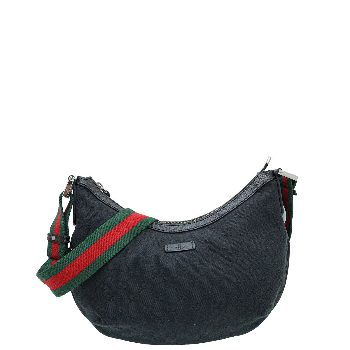 Gucci Leather Canvas Shoulder Bag