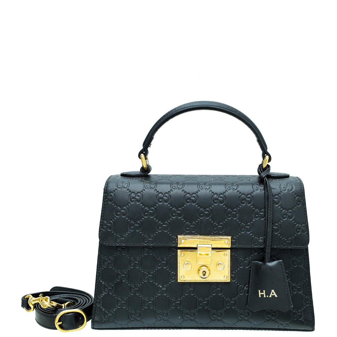 Gucci Leather Top Handle Shoulder Bag